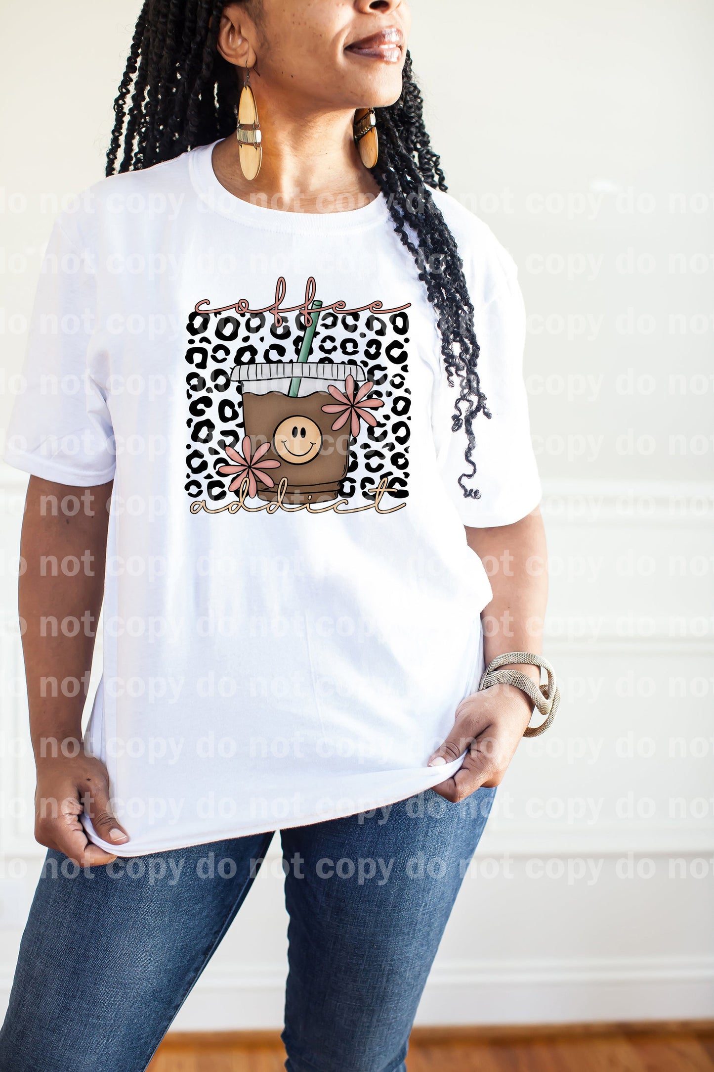 Coffee Addict Leopard Print Dream Print or Sublimation Print