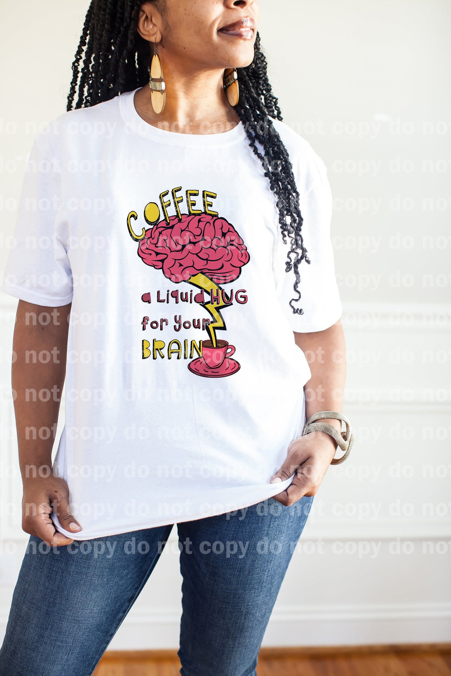 Coffee A Liquid Hug For Your Brain Dream Print or Sublimation Print