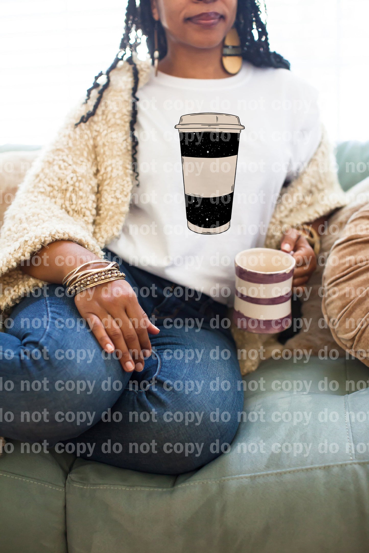 Shiny Coffee Cup Dream Print or Sublimation Print