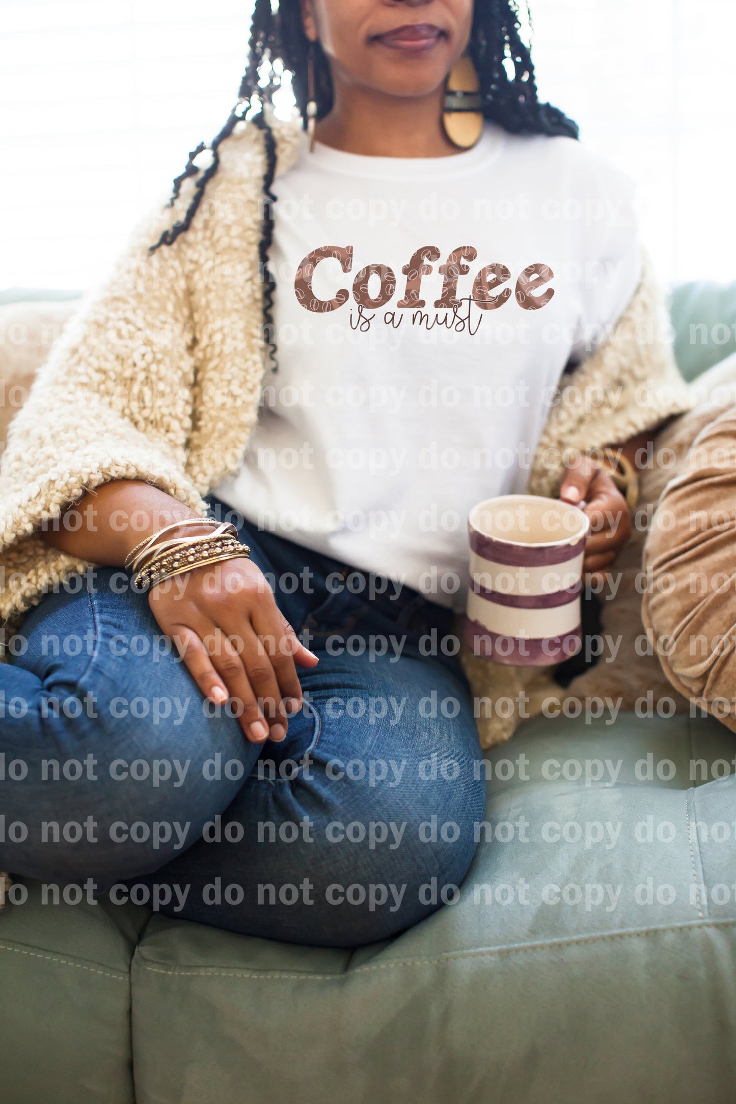 Coffee Is A Must Typography Dream Print or Sublimation Print