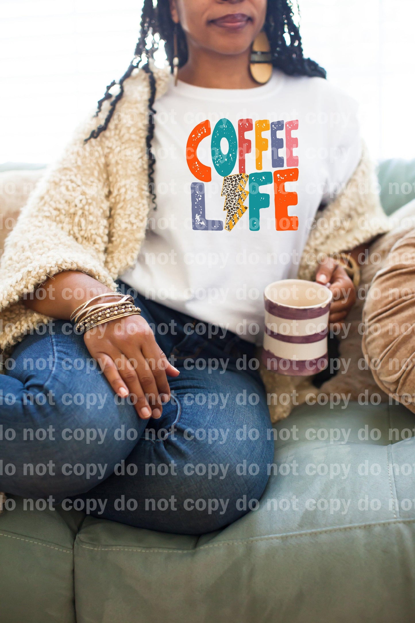 Coffee Life Lightning Bolt Dream Print or Sublimation Print