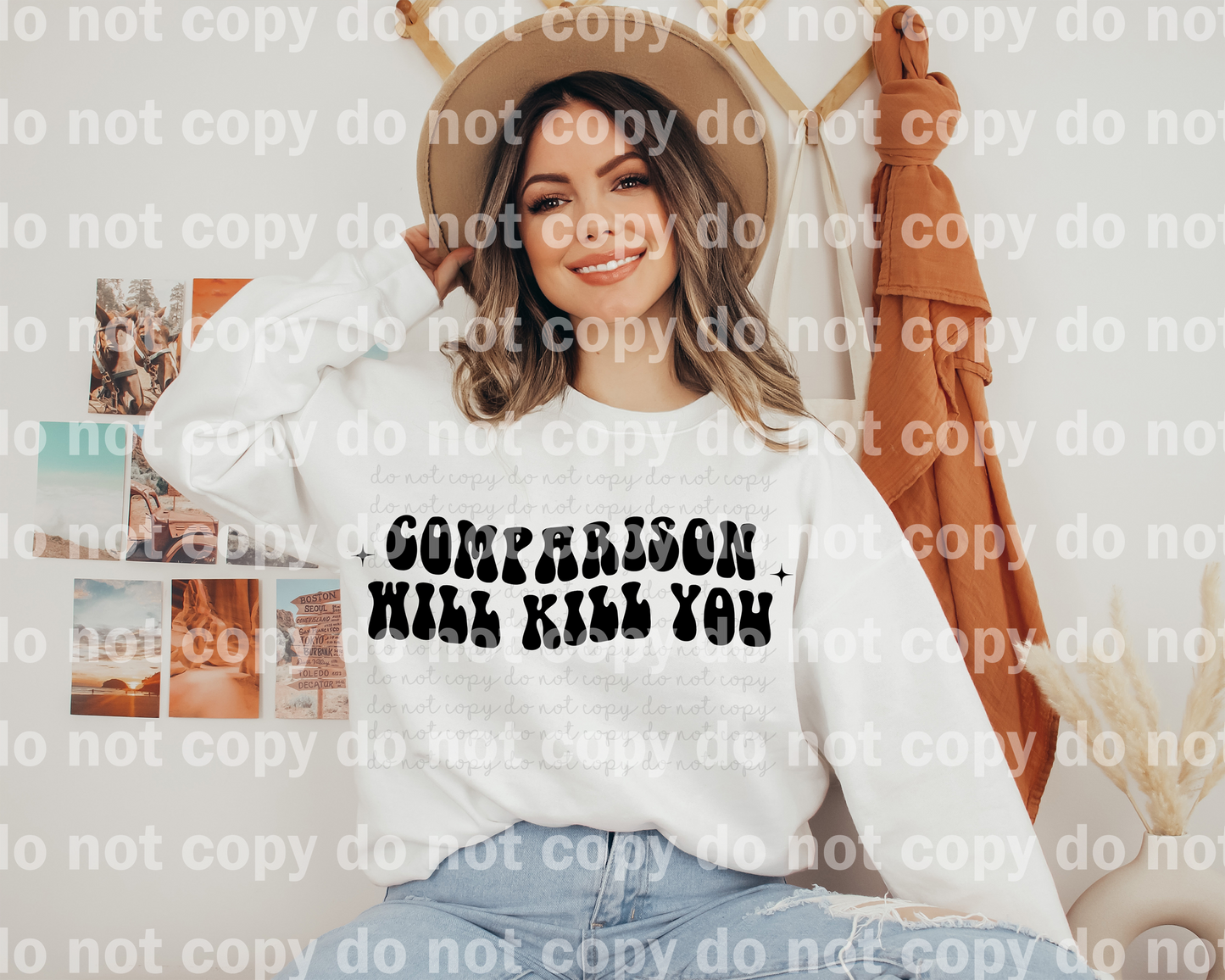 Comparison Will Kill You Black/White Dream Print or Sublimation Print