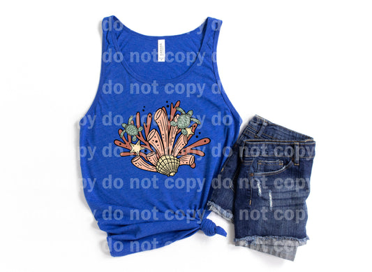 Coral And Turtles Full Color/One Color Dream Print or Sublimation Print