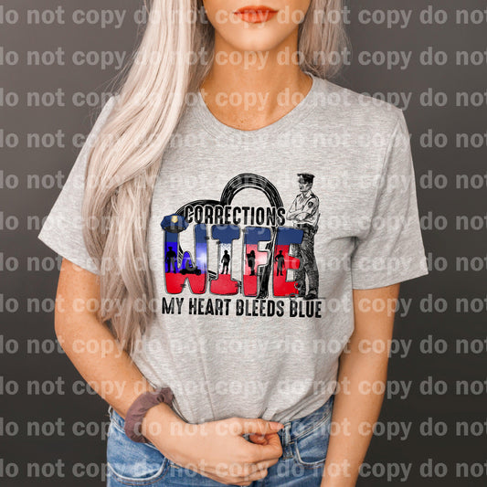 Corrections Wife My Heart Bleeds Blue Dream Print or Sublimation Print