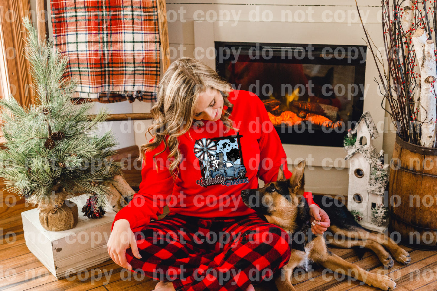 Country Christmas Dream Print or Sublimation Print