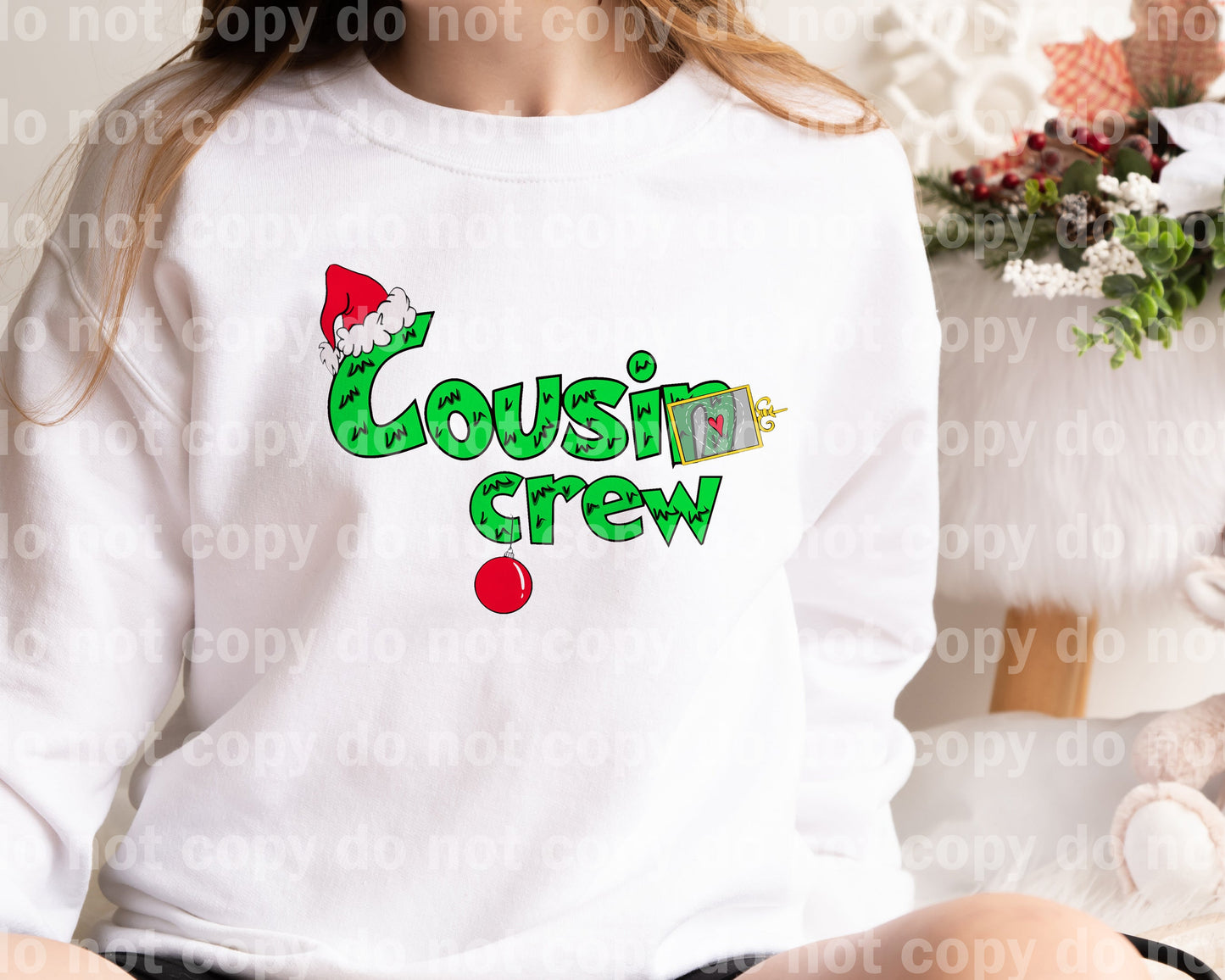 Cousin Crew Santa Hat Dream Print o Impresión por sublimación