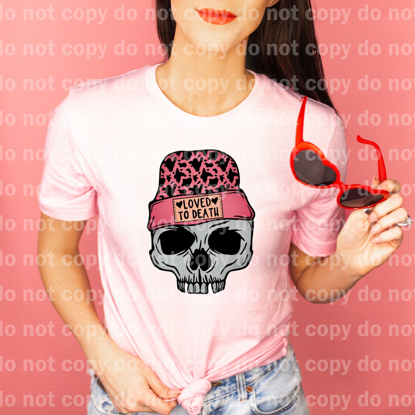 Loved To Death Cow Print Full Color/One Color Dream Print or Sublimation Print