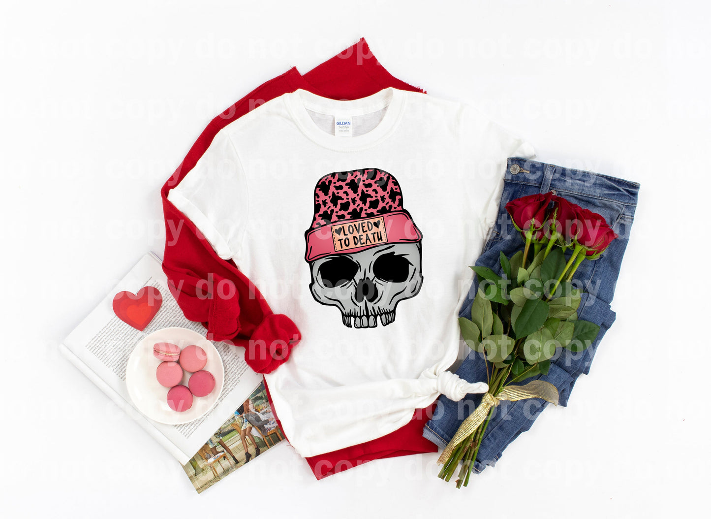 Loved To Death Cow Print Full Color/One Color Dream Print or Sublimation Print