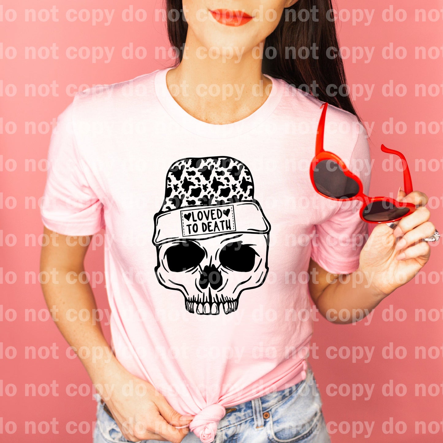 Loved To Death Cow Print Full Color/One Color Dream Print or Sublimation Print