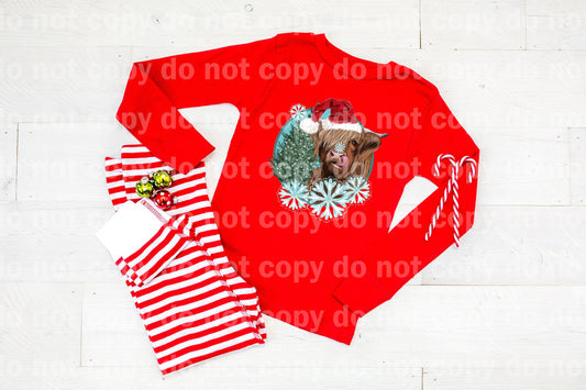 Cow Santa Dream Print or Sublimation Print