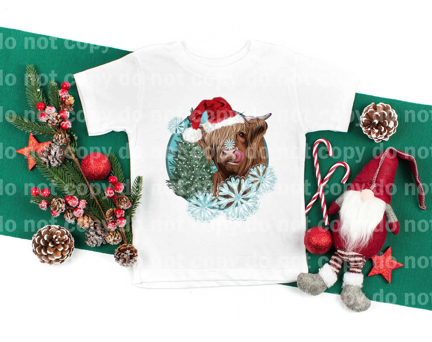 Cow Santa Dream Print or Sublimation Print