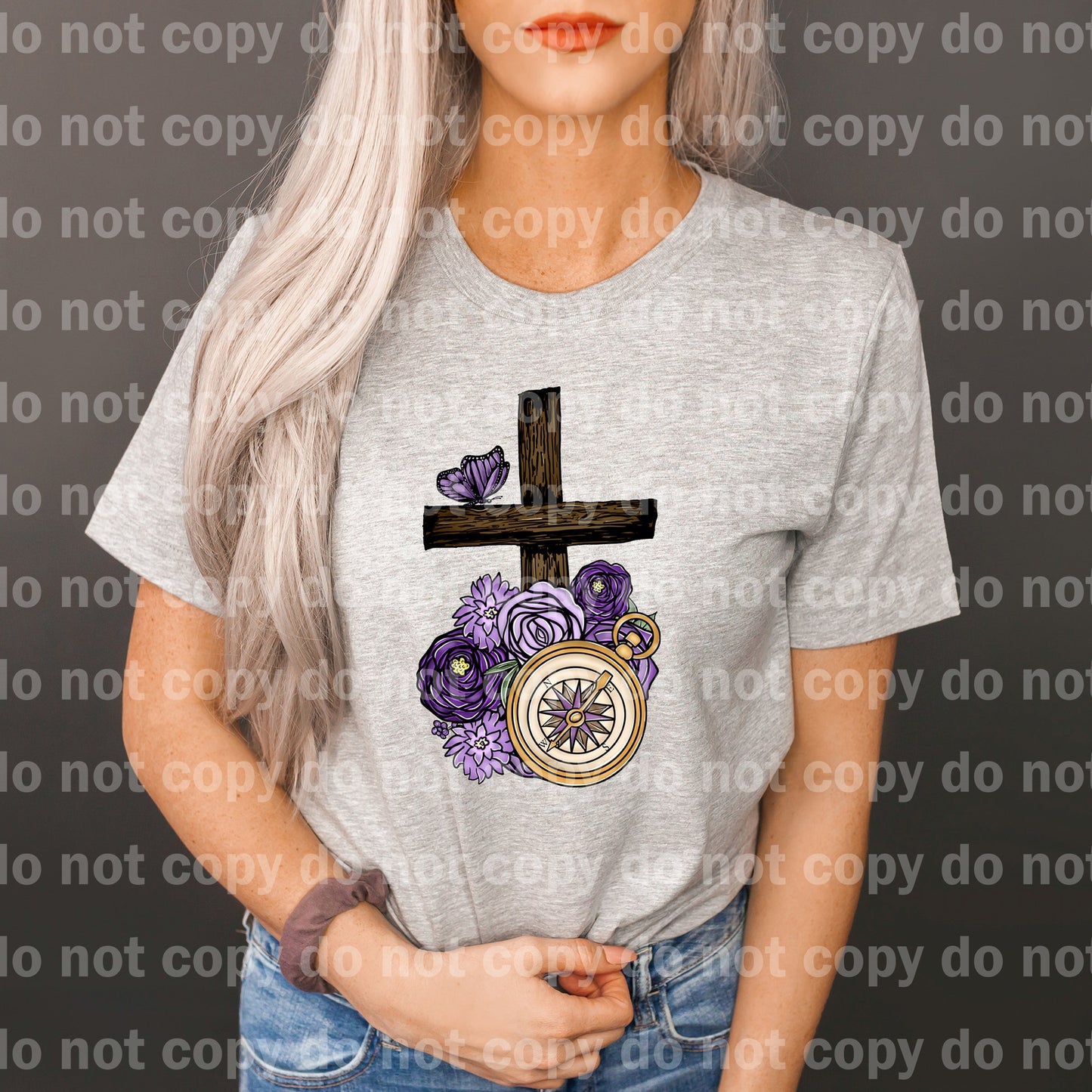 Cross And Florals Dream Print or Sublimation Print