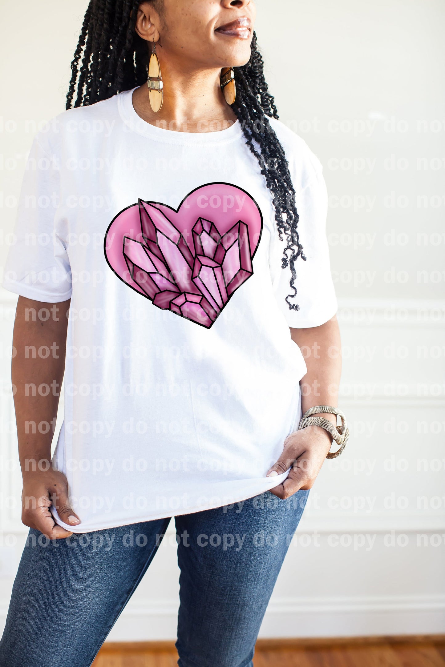 Crystal Heart Pink Dream Print or Sublimation Print