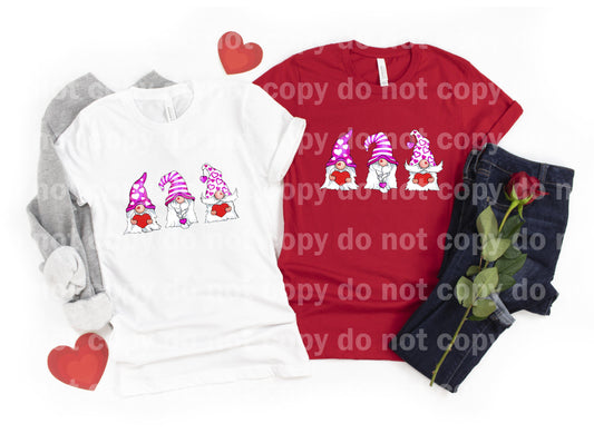 Cute Gnomes Hearts Pink Hats Dream Print or Sublimation Print