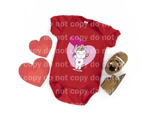 Cute Unicorn Cartoon Heart Balloons Dream Print or Sublimation Print