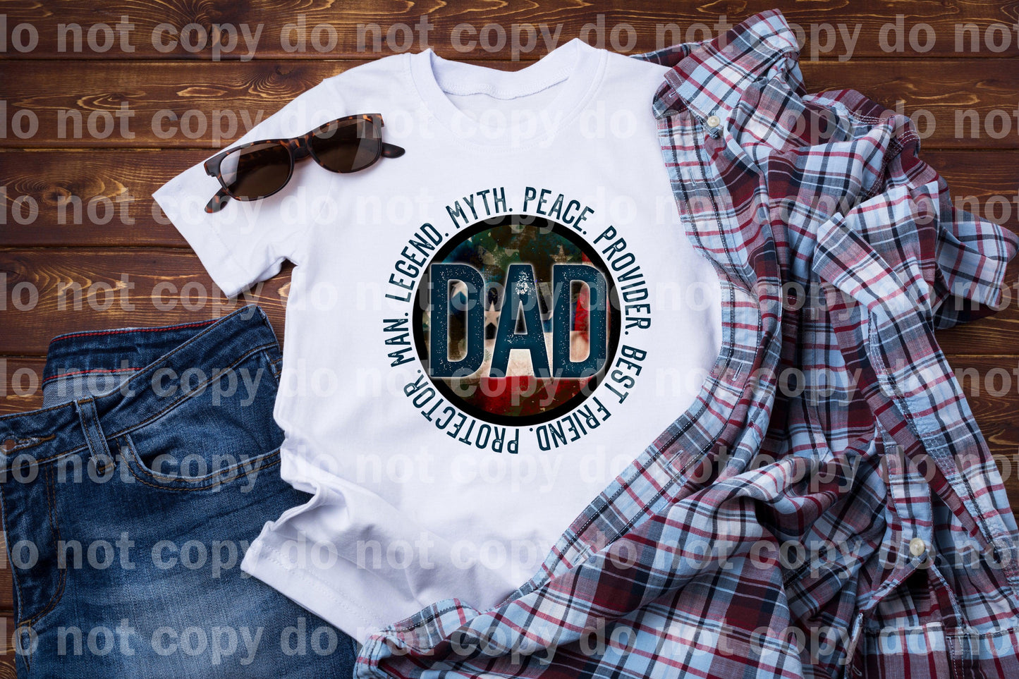 Man Legend Myth Peace Provider Best Friend Protector Dad Circle Dream Print or Sublimation Print