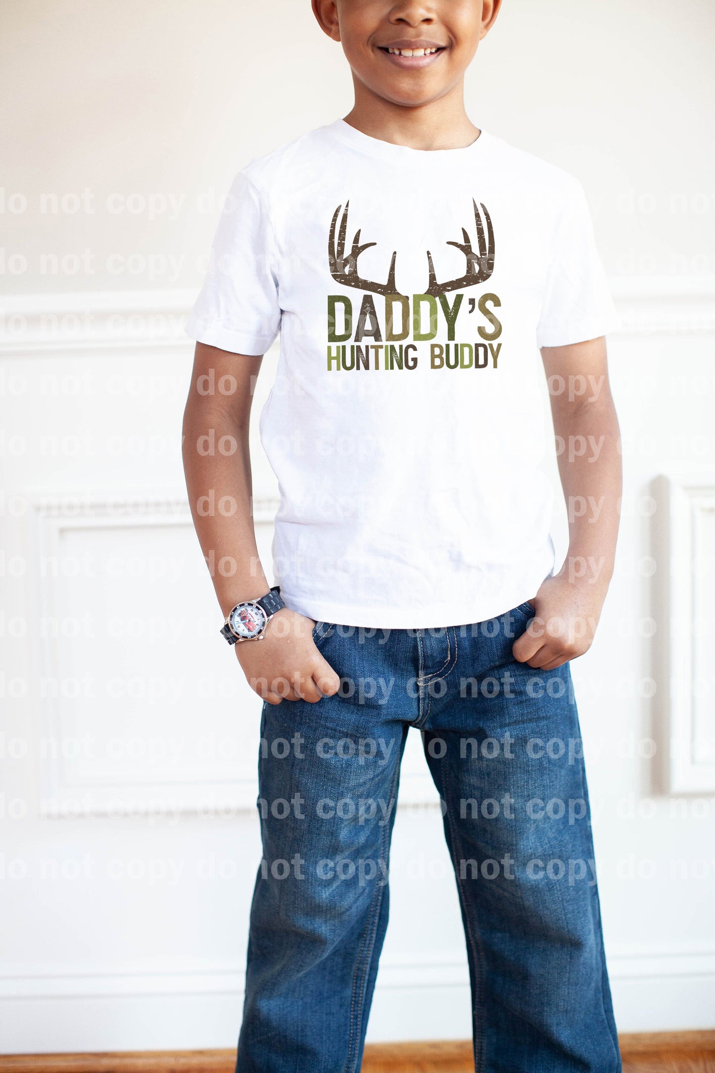 Daddy's Hunting Buddy Distressed Dream Print or Sublimation Print