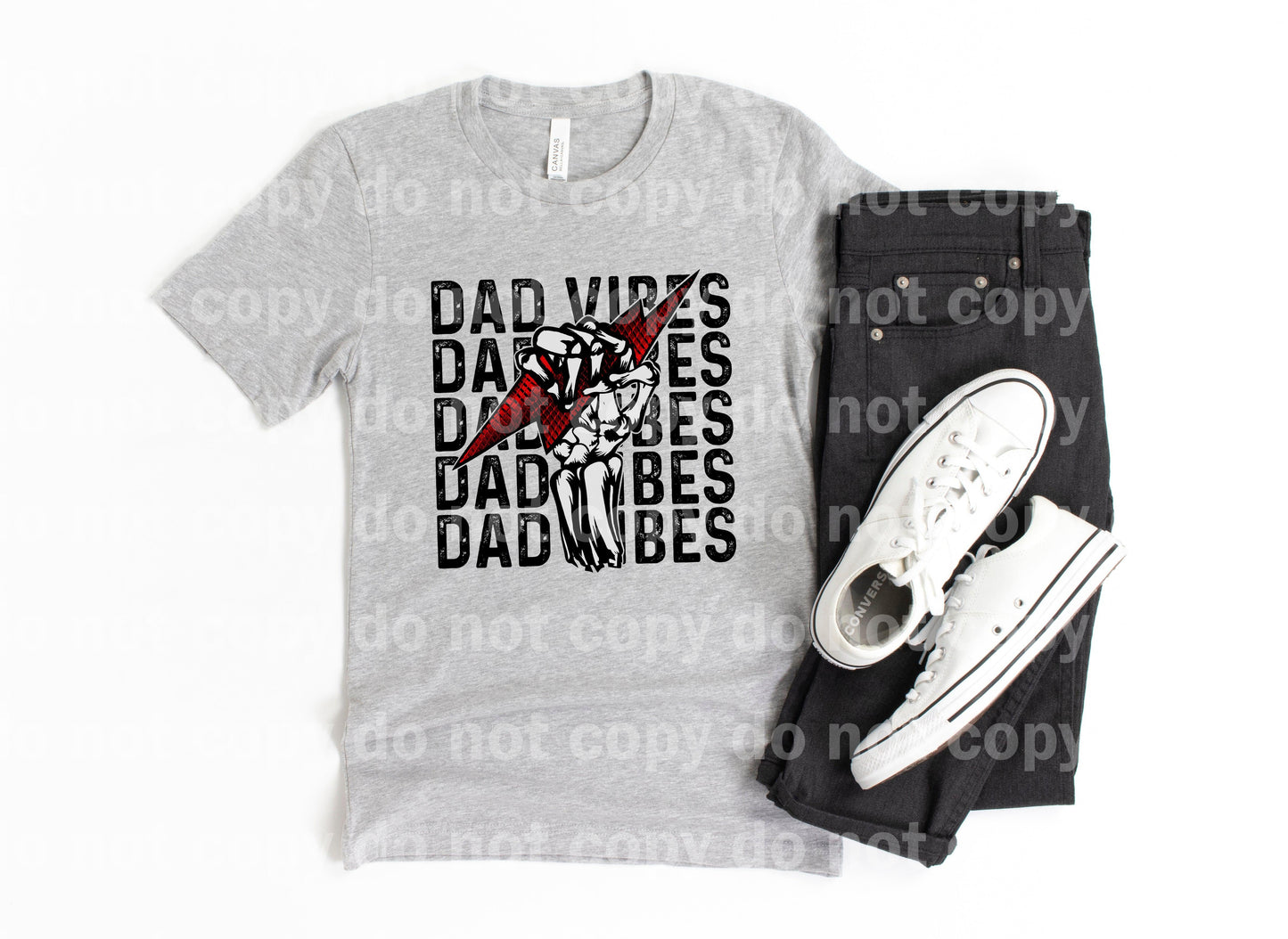 Dad Vibes Skellie Full Color / One Color Dream Print or Sublimation Print