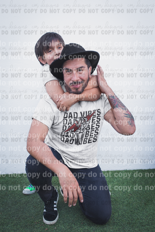 Dad Vibes Skellie Full Color / One Color Dream Print or Sublimation Print