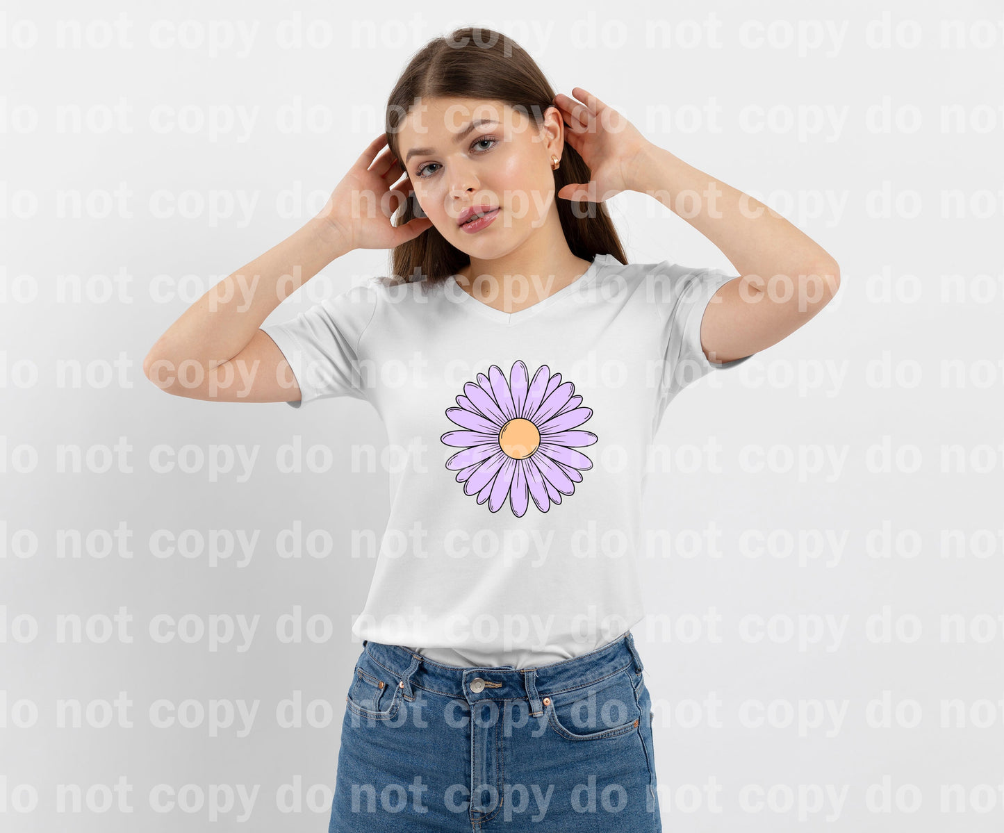 Daisy Flower Full Color/One Color Dream Print or Sublimation Print