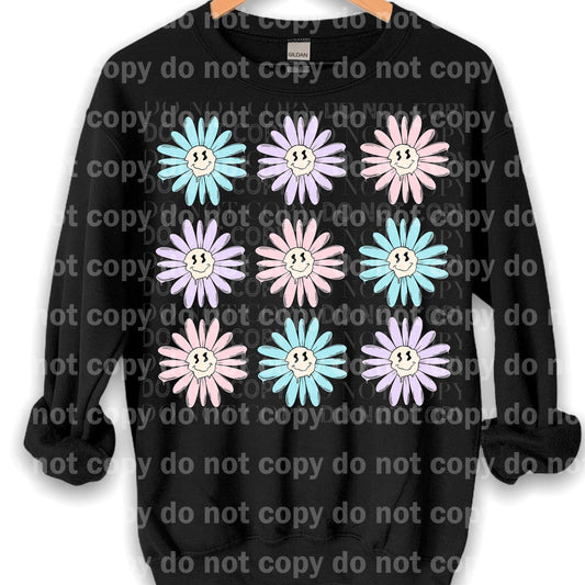 Daisy Flowers Smiley Full Color/One Color Dream Print or Sublimation Print