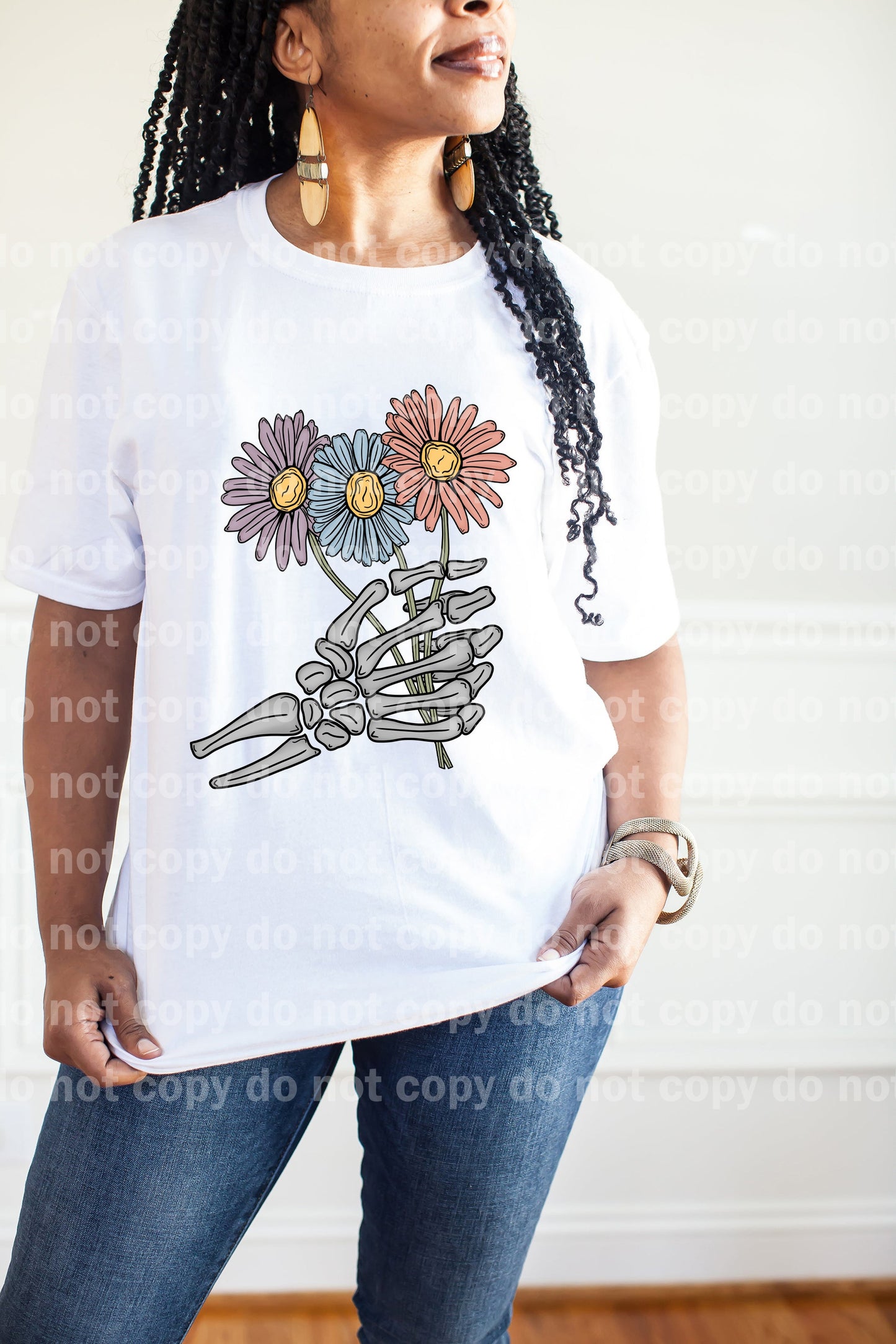 Daisy Skellie Hand Full Color/One Color Dream Print or Sublimation Print