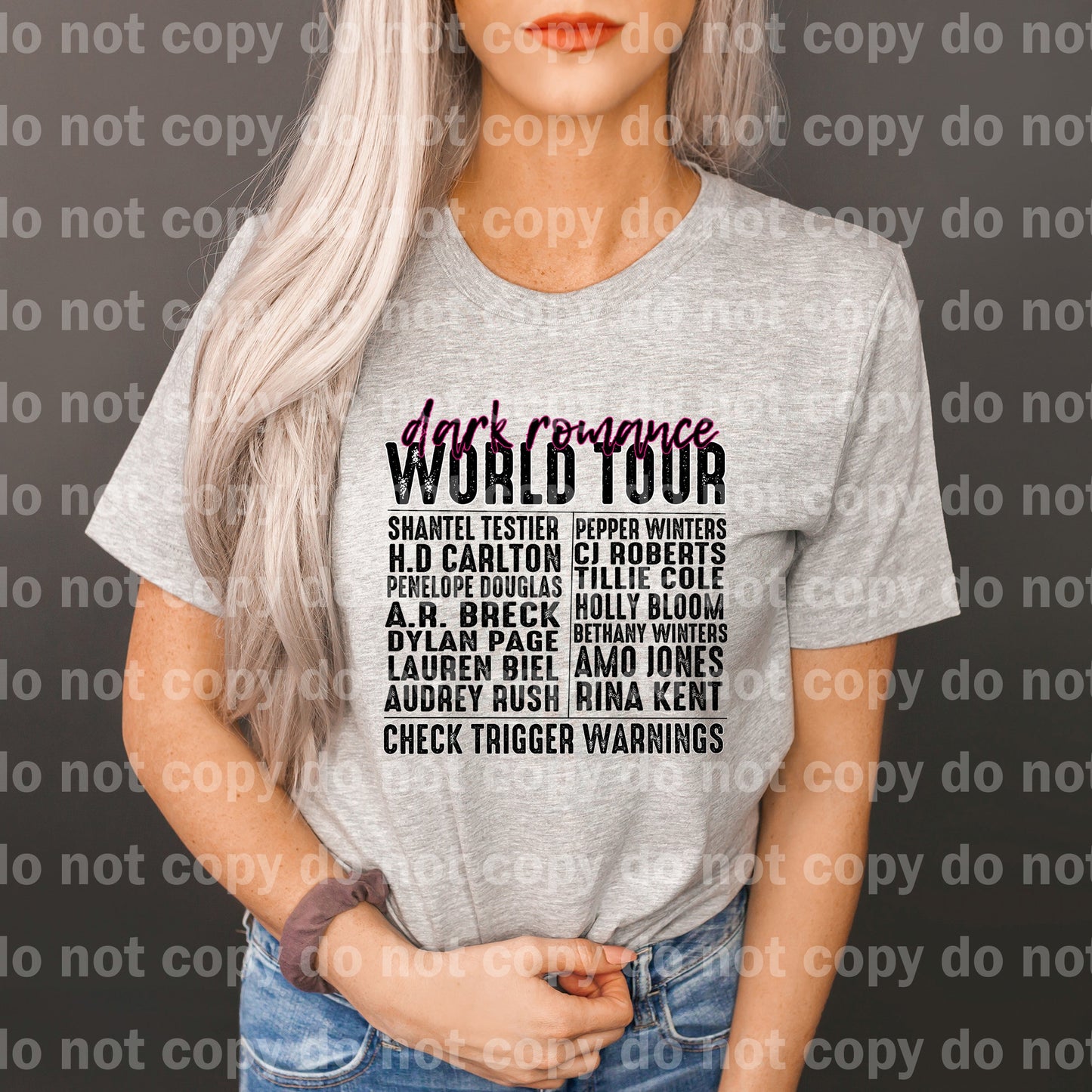 Dark Romance World Tour Check Trigger Warnings Dream Print or Sublimation Print