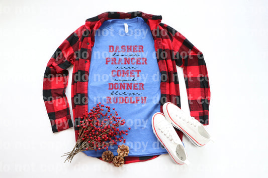 Deer Names Full Color/One Color Dream Print or Sublimation Print