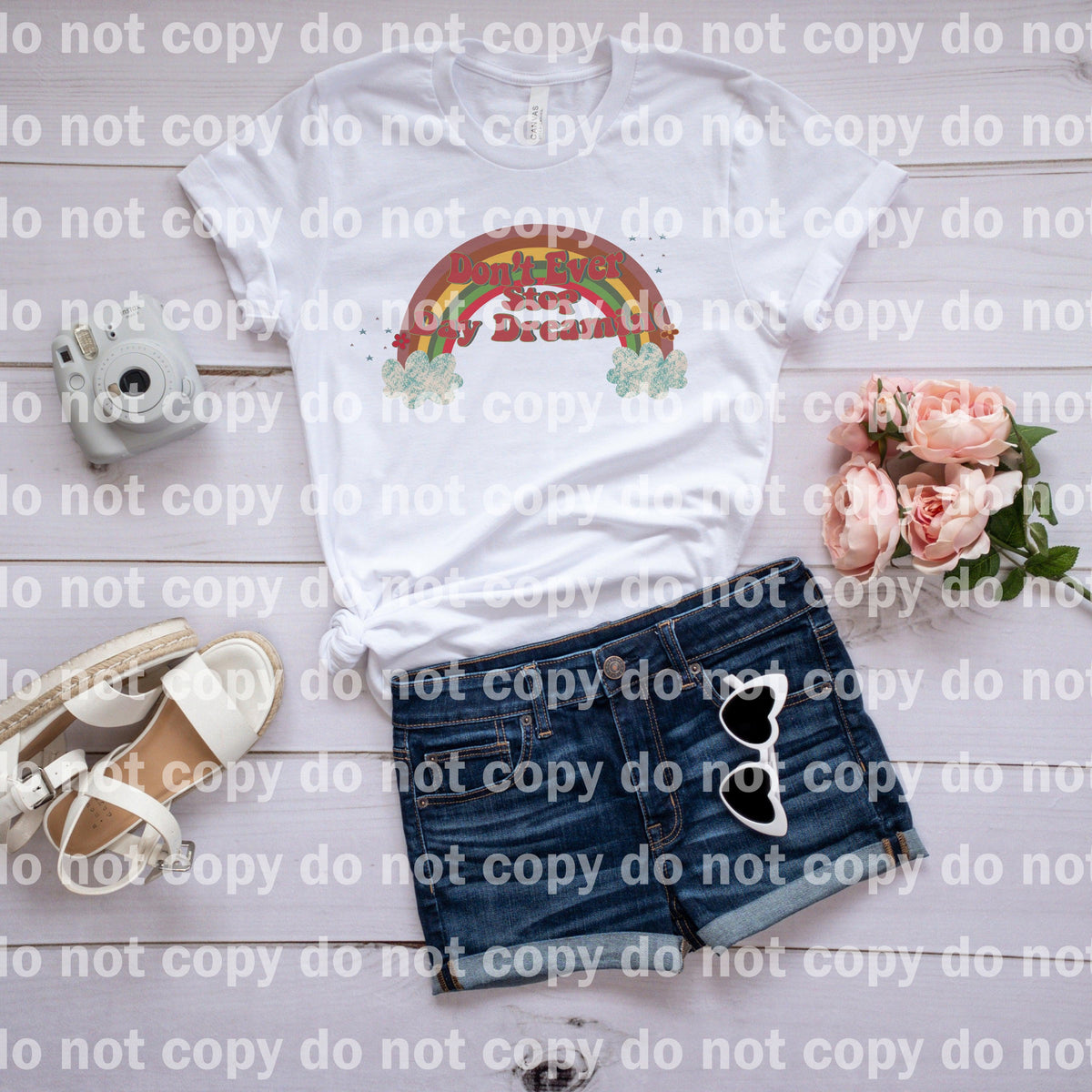 Don't Ever Stop Day Dreamin' Rainbow Dream Print or Sublimation Print