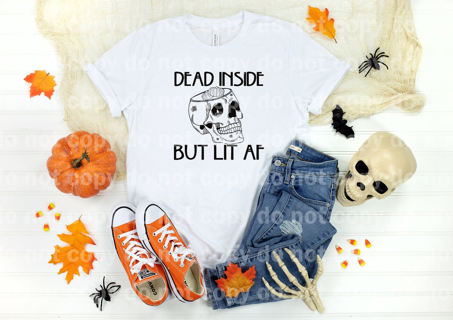 Dead Inside But Lit Af Skull Dream Print or Sublimation Print