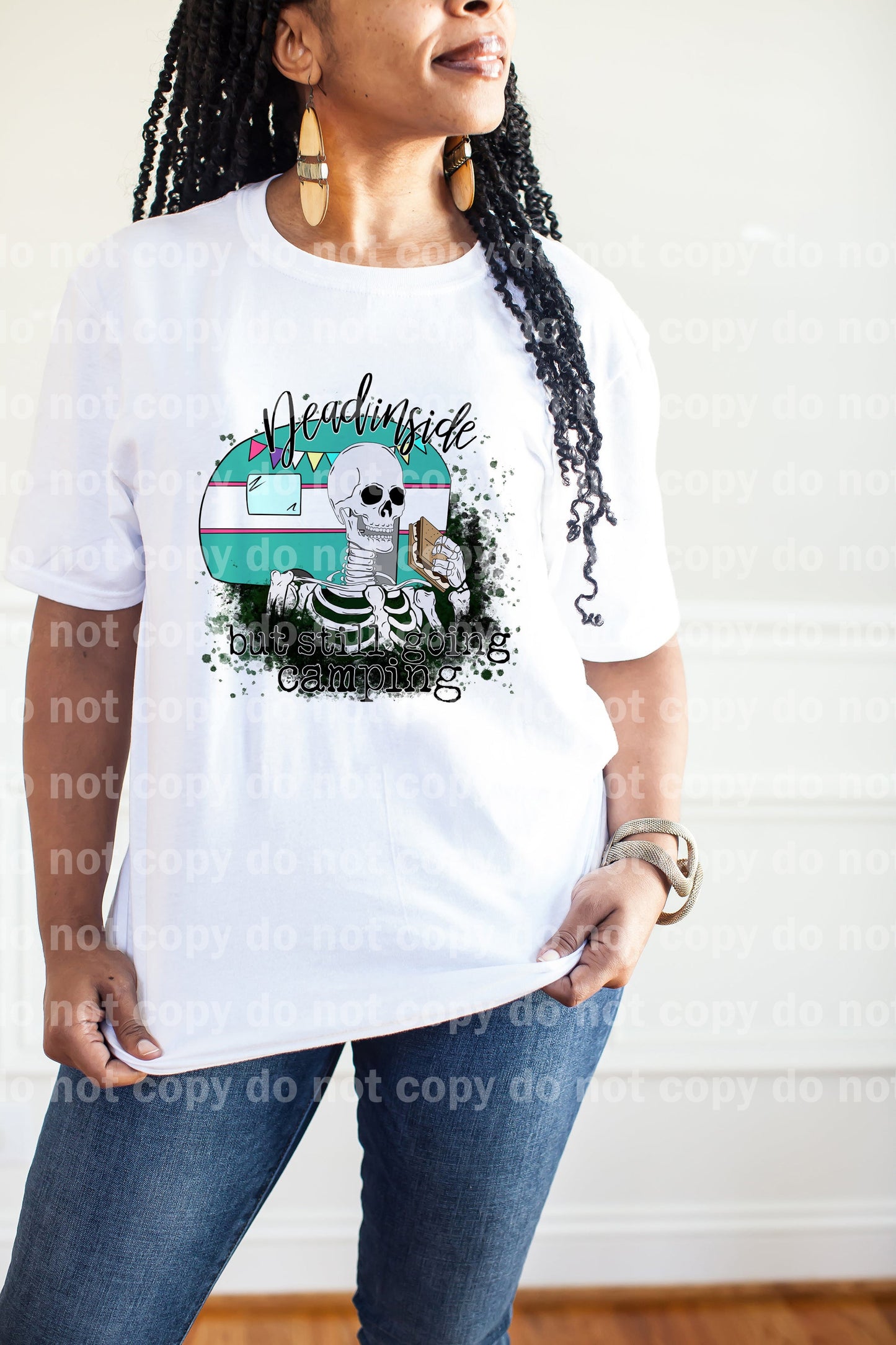 Dead Inside But Still Going Camping Dream Print or Sublimation Print