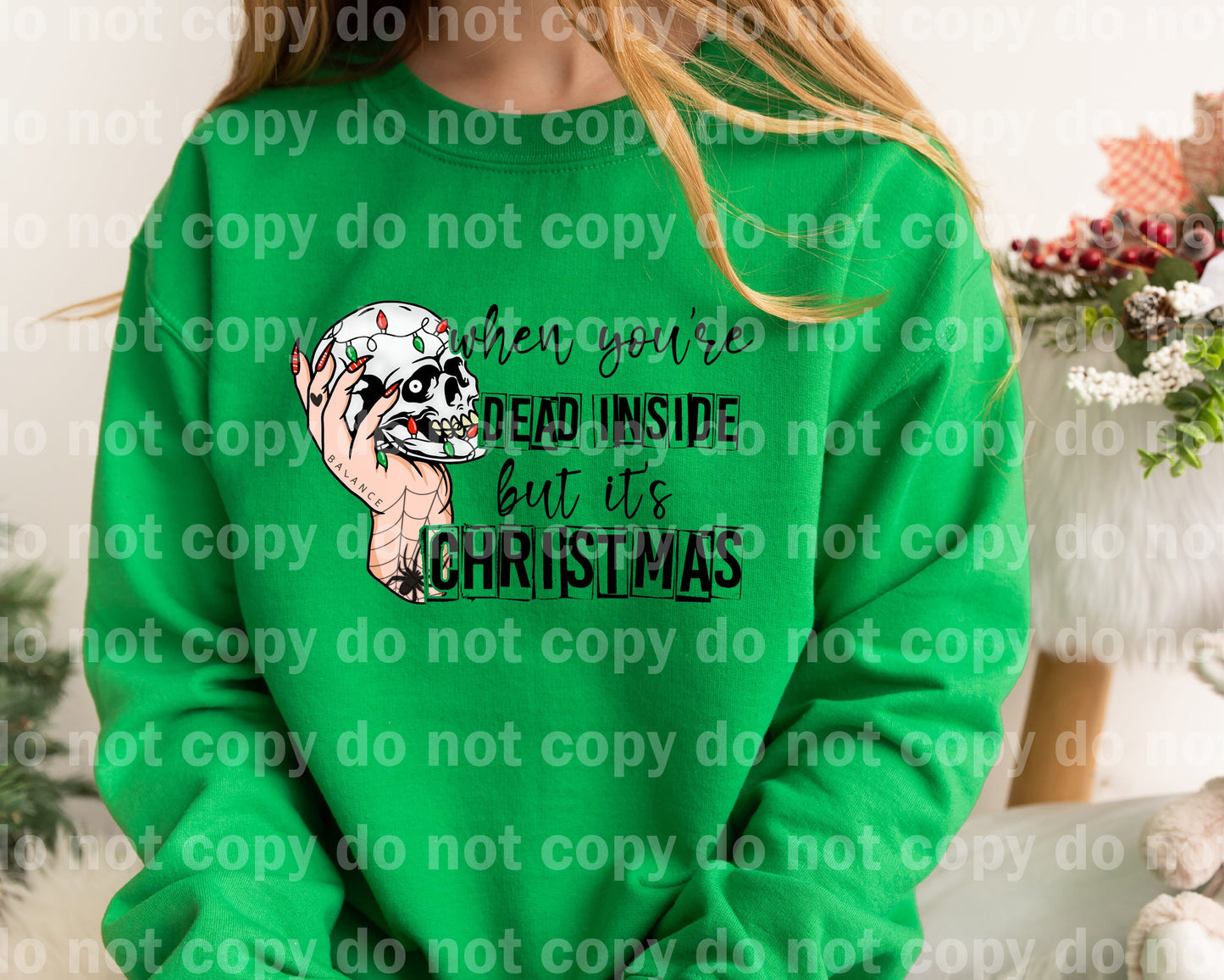 When You're Dead Inside But It's Christmas Dream Print or Sublimation Print