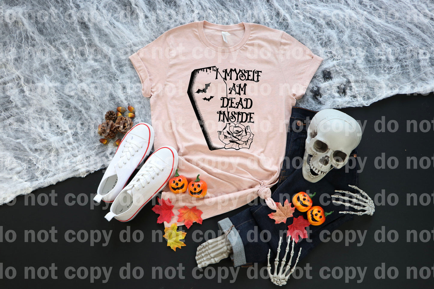 I Myself Am Dead Inside Coffin Flower Dream Print or Sublimation Print