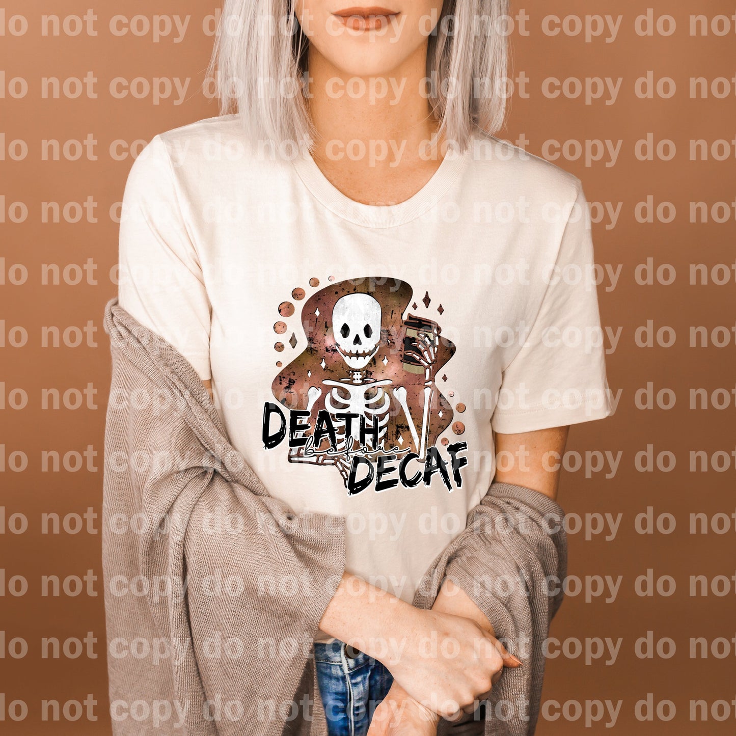 Death Before Decaf In Various Colors Dream Print or Sublimation Print