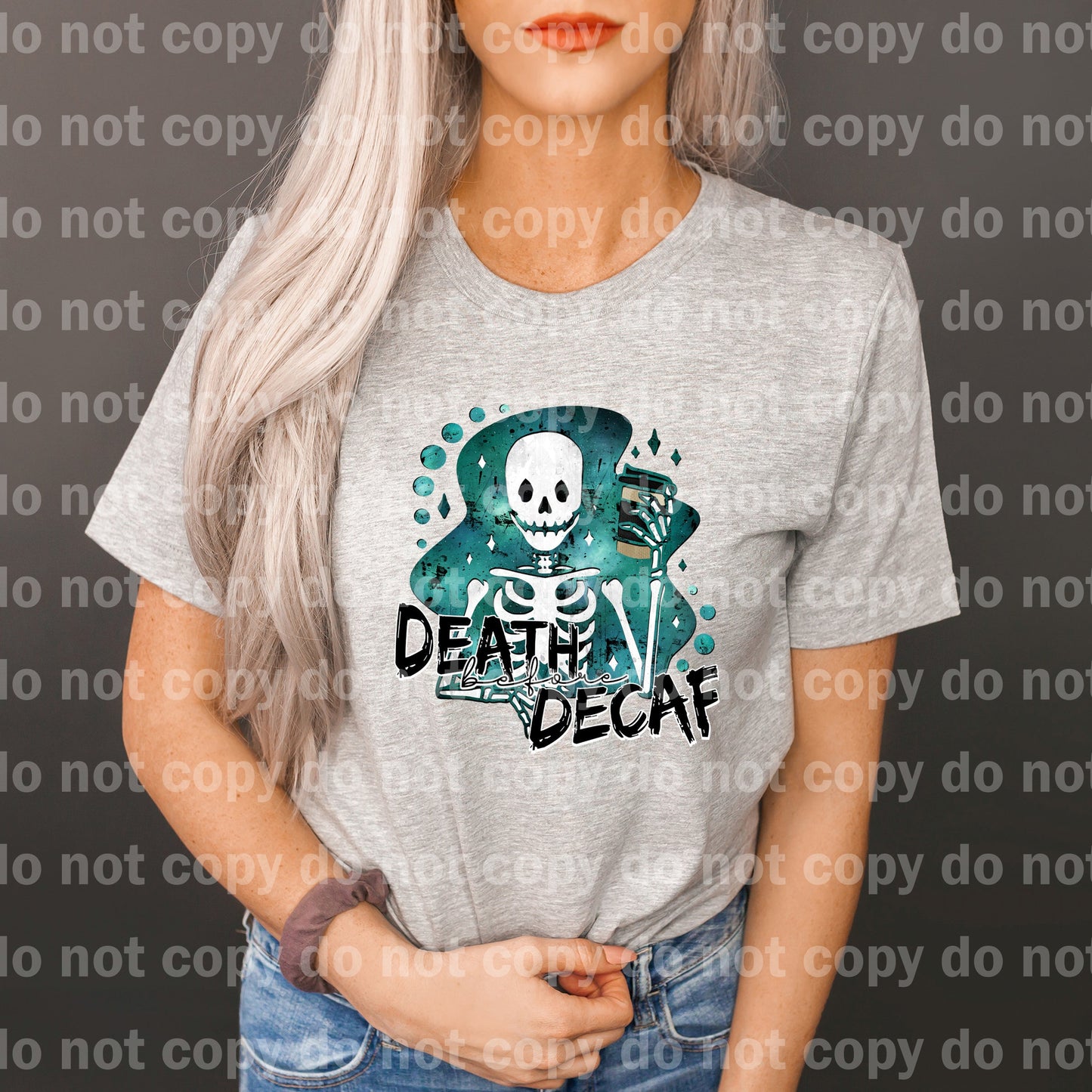 Death Before Decaf In Various Colors Dream Print or Sublimation Print