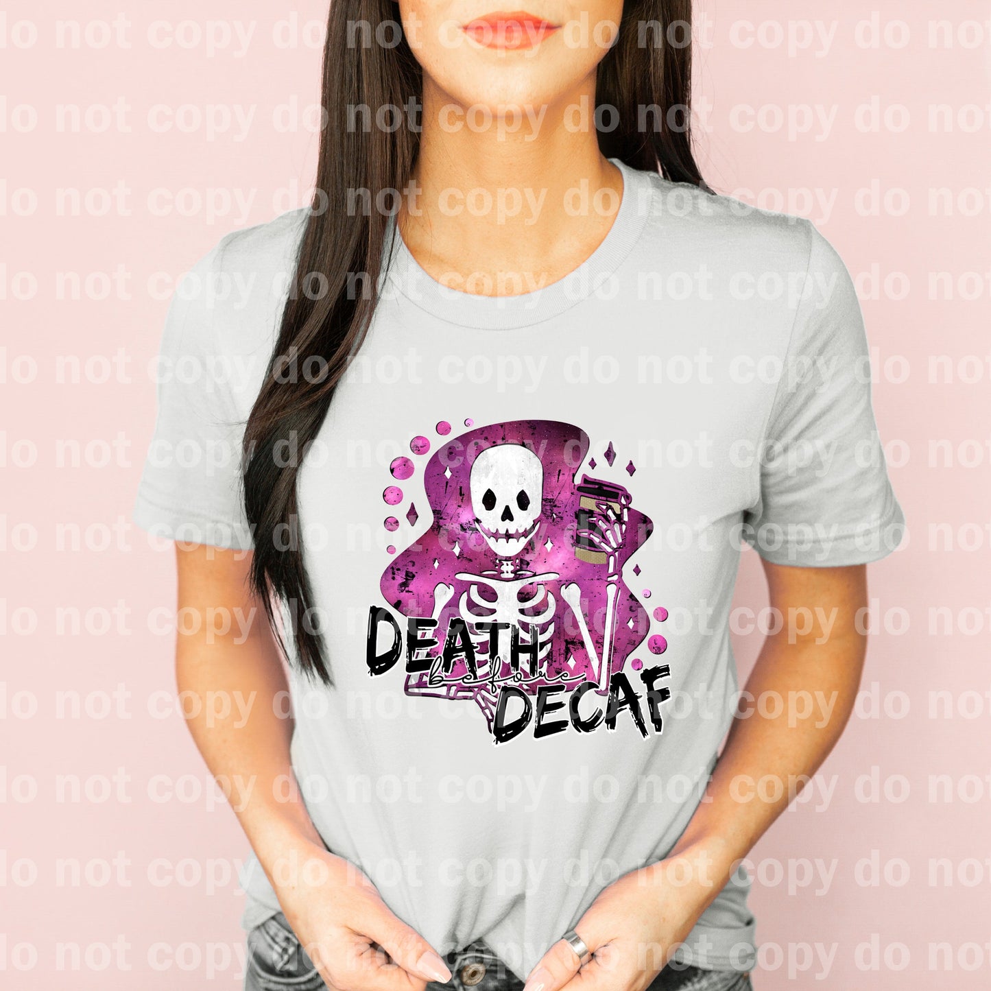 Death Before Decaf In Various Colors Dream Print or Sublimation Print