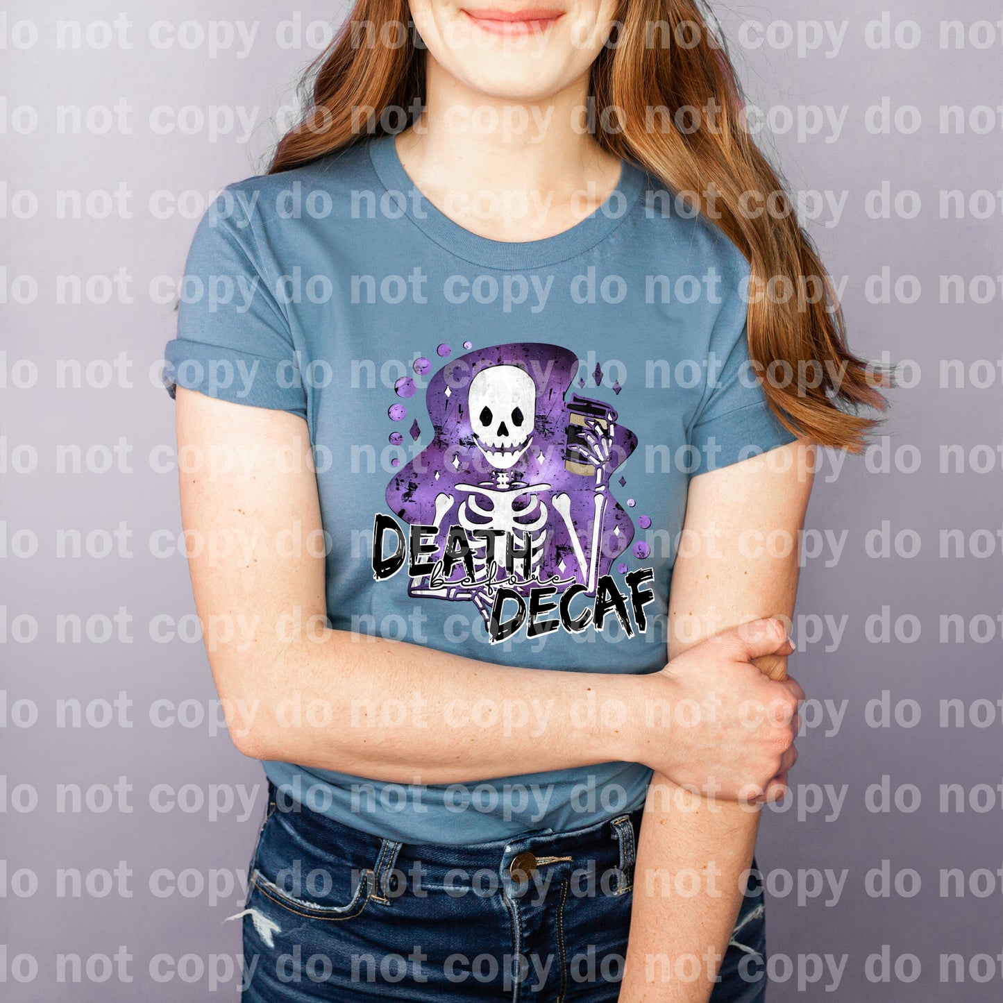 Death Before Decaf In Various Colors Dream Print or Sublimation Print