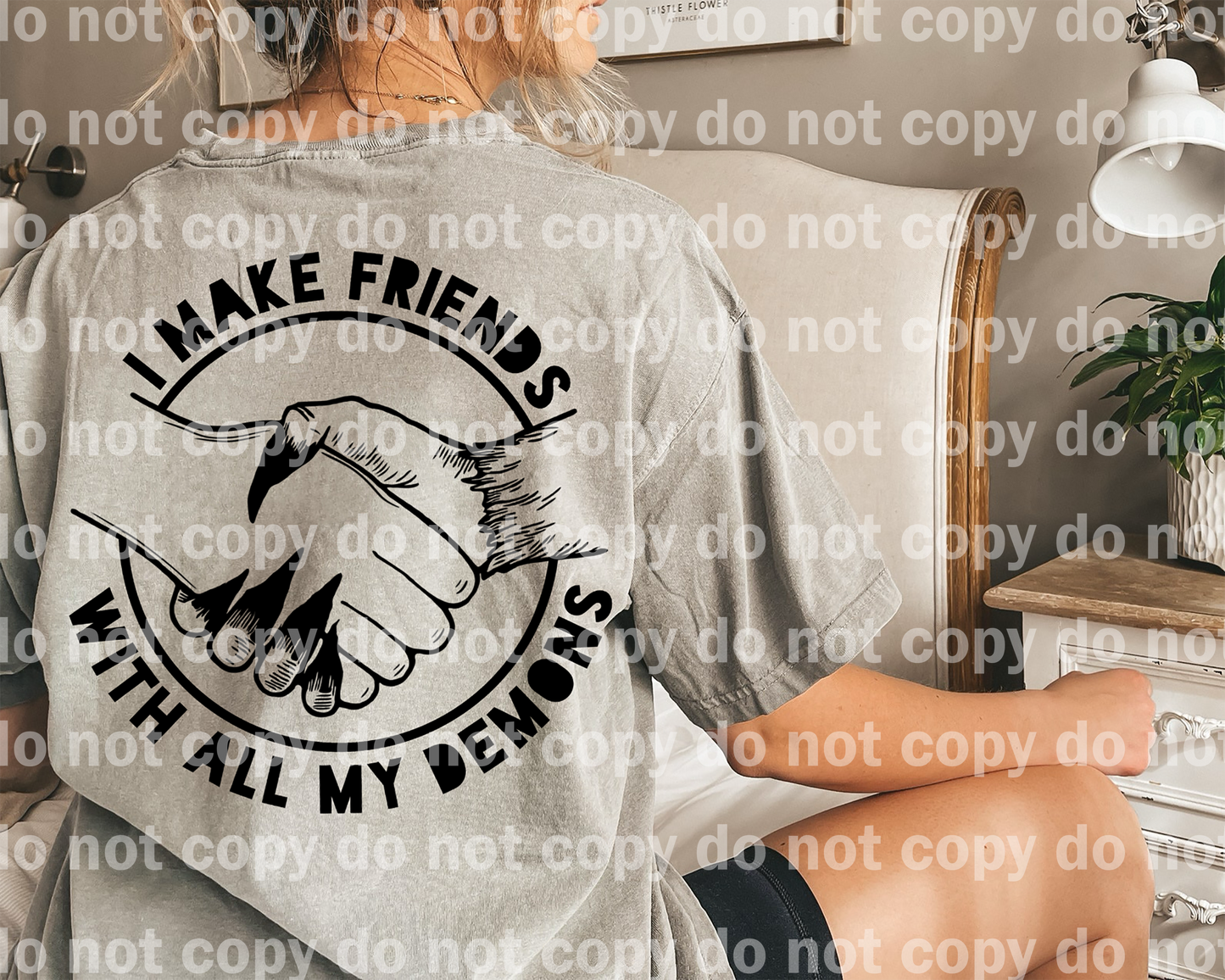 I Make Friends With All My Demons Dream Print or Sublimation Print