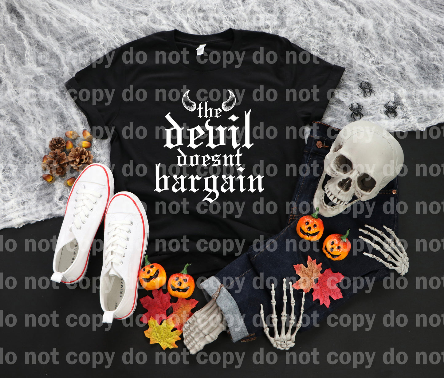 The Devil Doesn't Bargain Black/White Color Dream Print or Sublimation Print