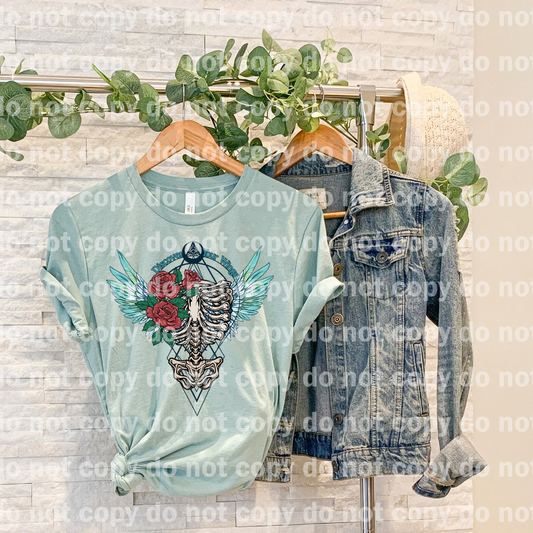 Discover Your Wings Rose Skeleton Dream print transfer