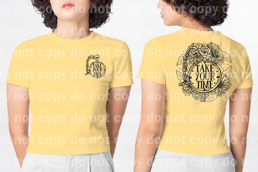 Distressed Take Your Time Floral Dream Print or Sublimation Print