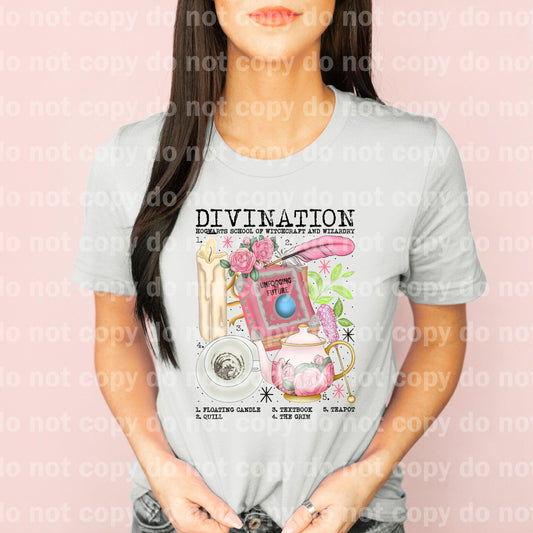 Divination Chart Floating Candle Quill Textbook The Grim Teapot Dream Print or Sublimation Print