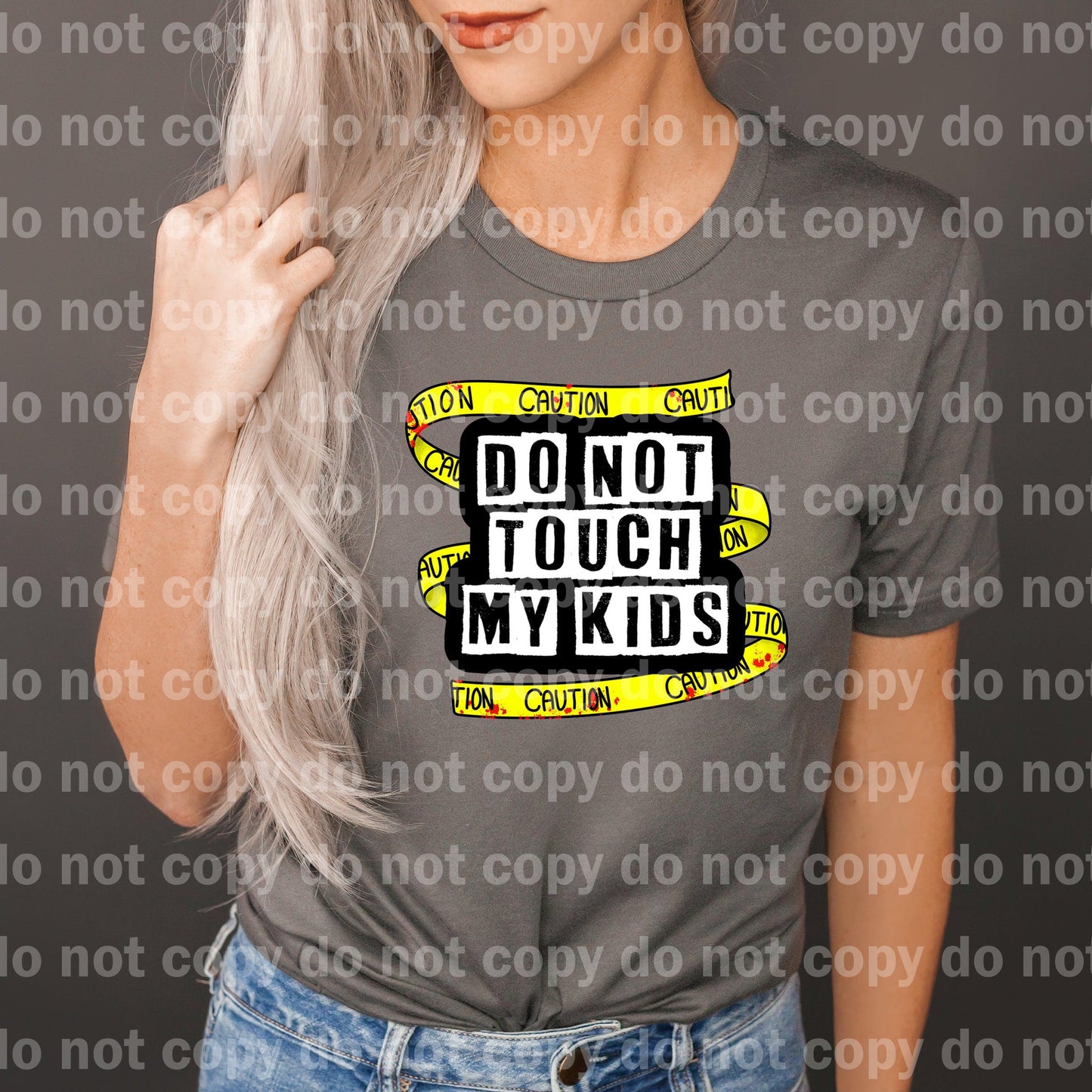 Do Not Touch My Kids Caution Tape Dream Print or Sublimation Print