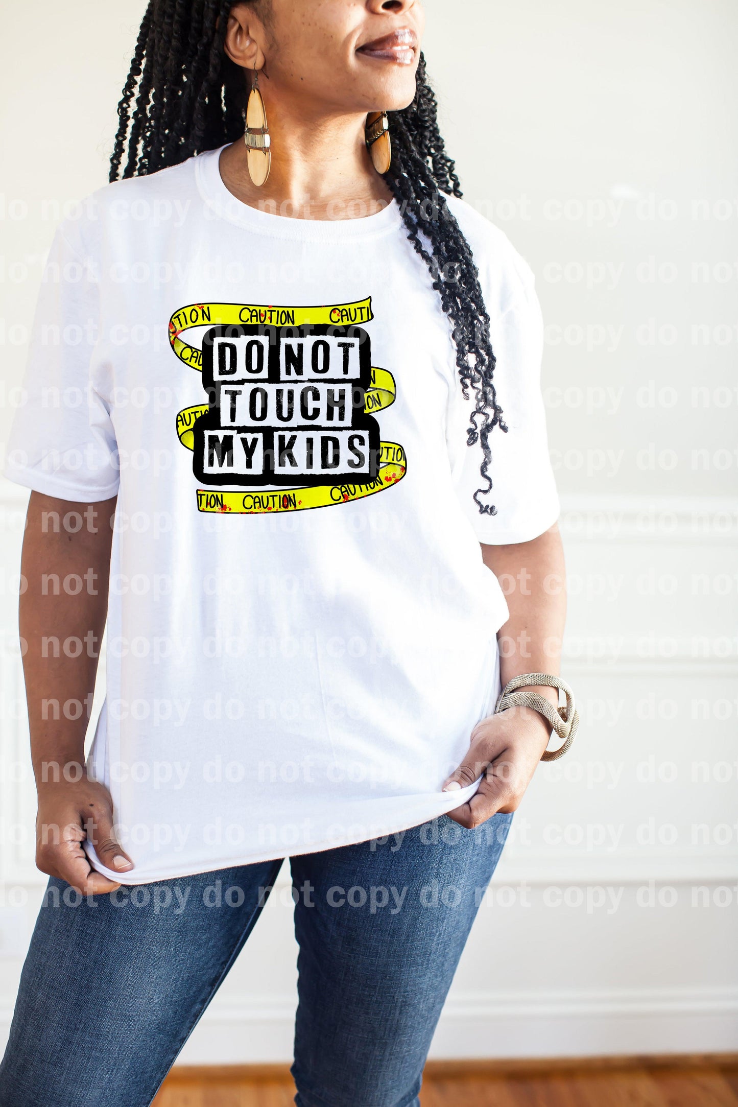 Do Not Touch My Kids Caution Tape Dream Print or Sublimation Print