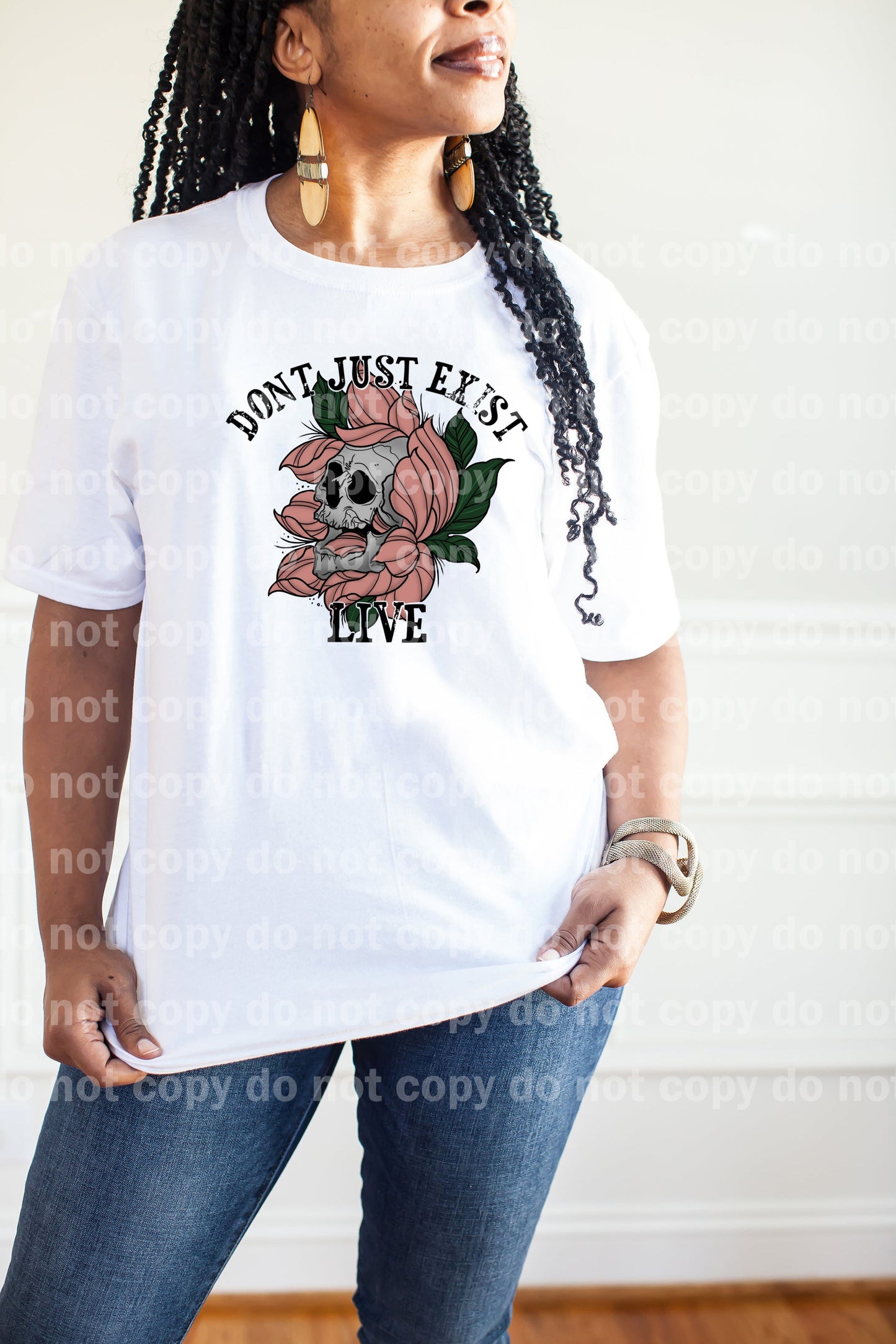 Don't Just Exist Live Distressed Dream Print or Sublimation Print