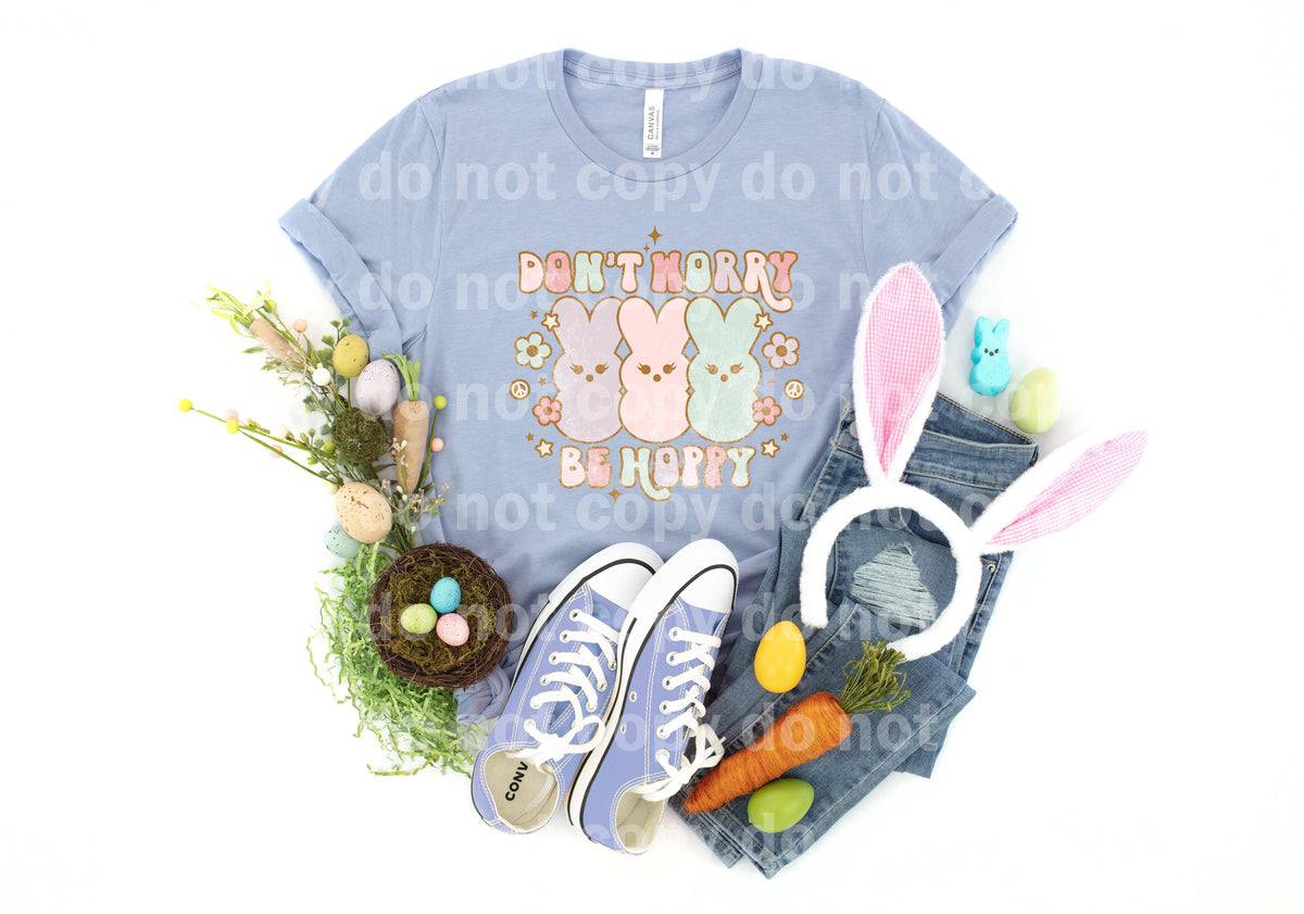 Don't Worry Be Hoppy Bunnies Dream Print or Sublimation Print