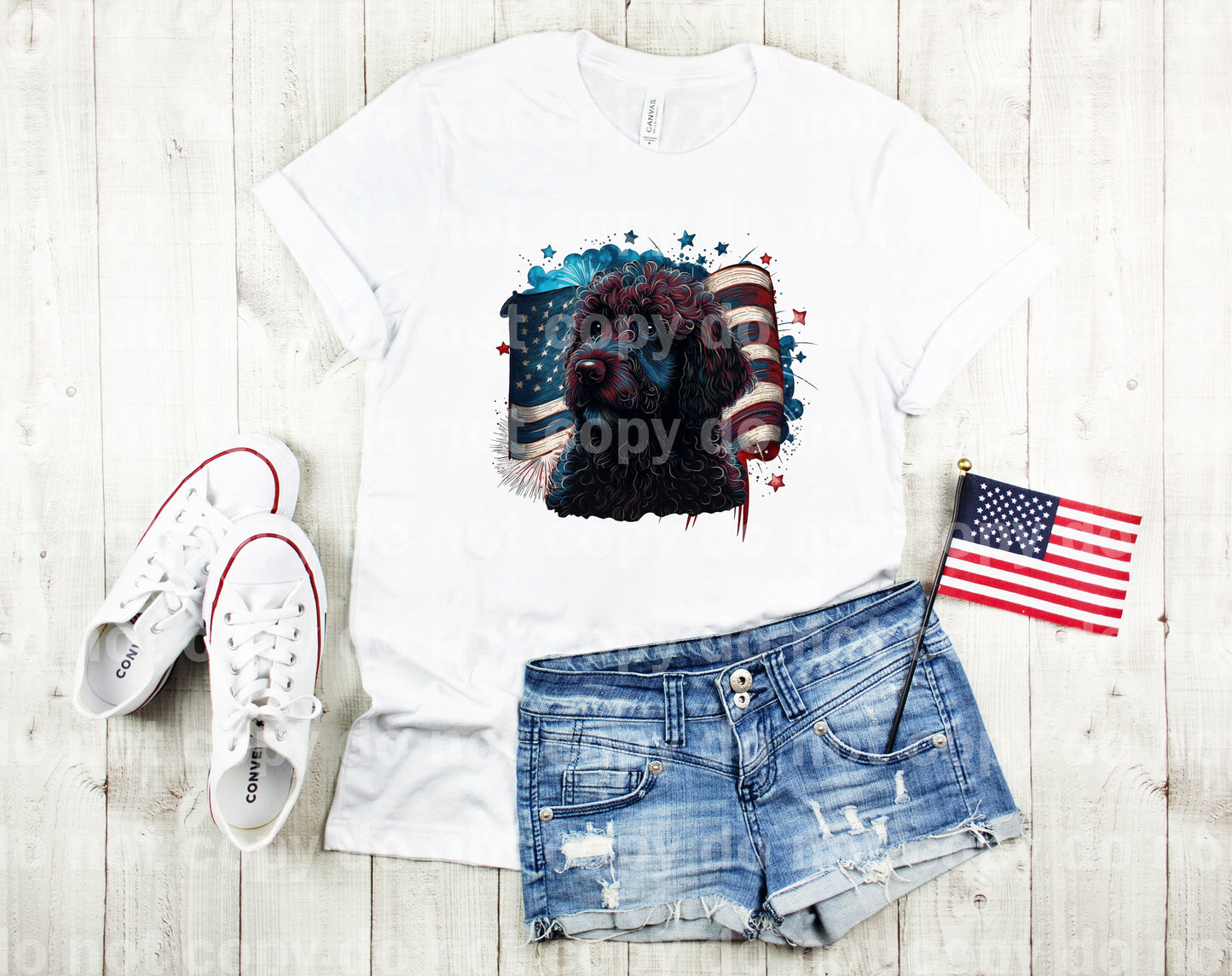 Doodle And USA Flag Dream Print or Sublimation Print