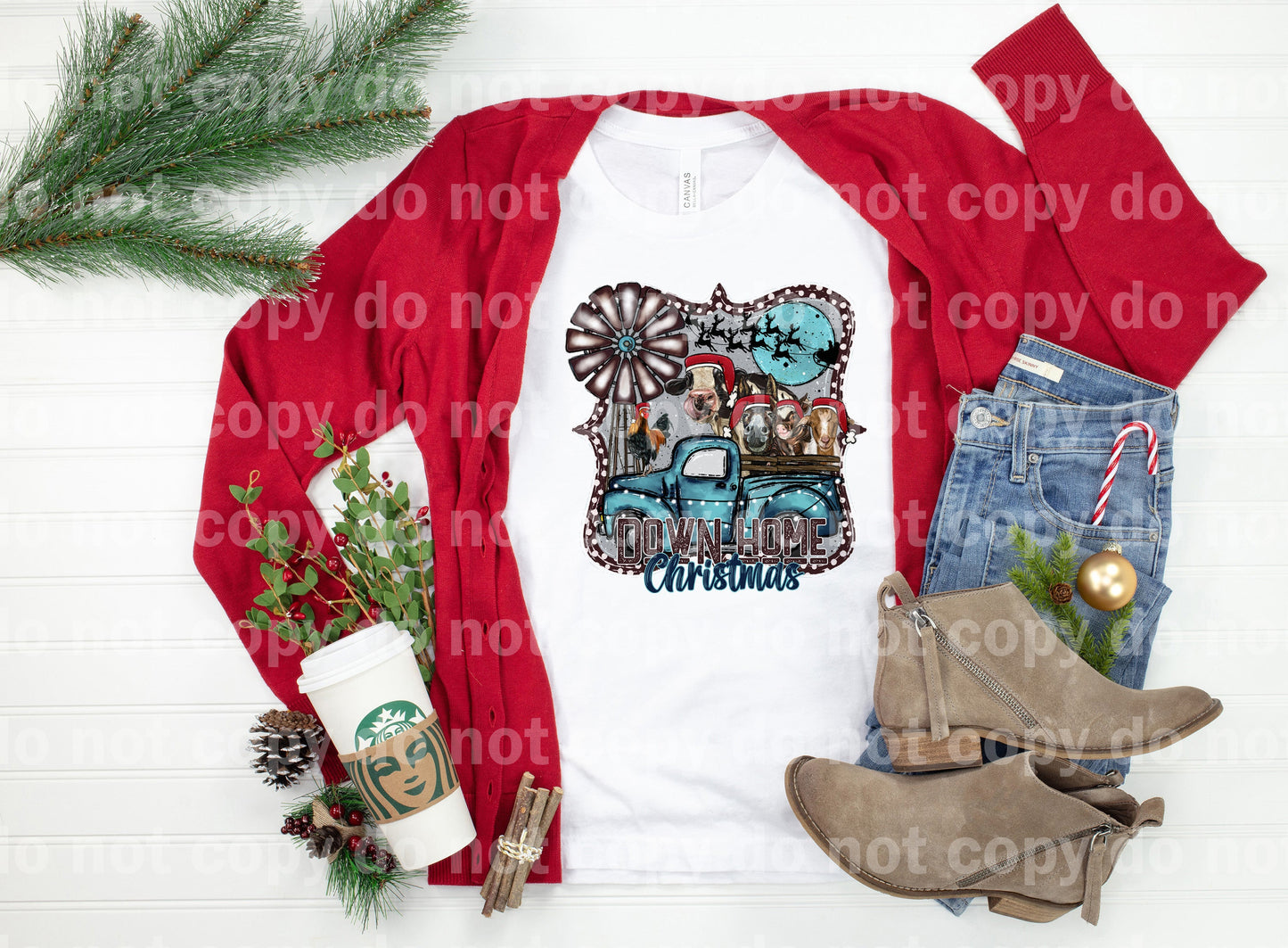 Down Home Christmas Dream Print or Sublimation Print