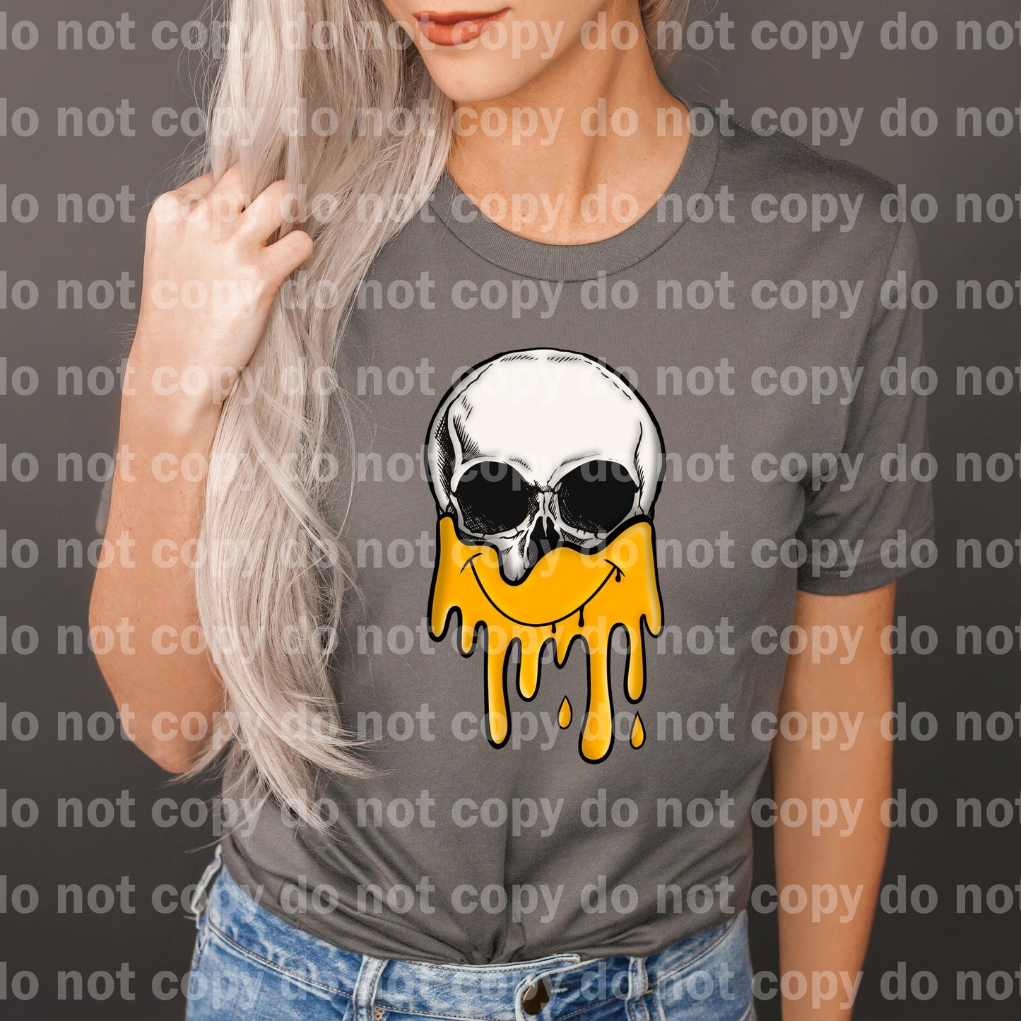 Drippy Skull Smiley Dream Print or Sublimation Print