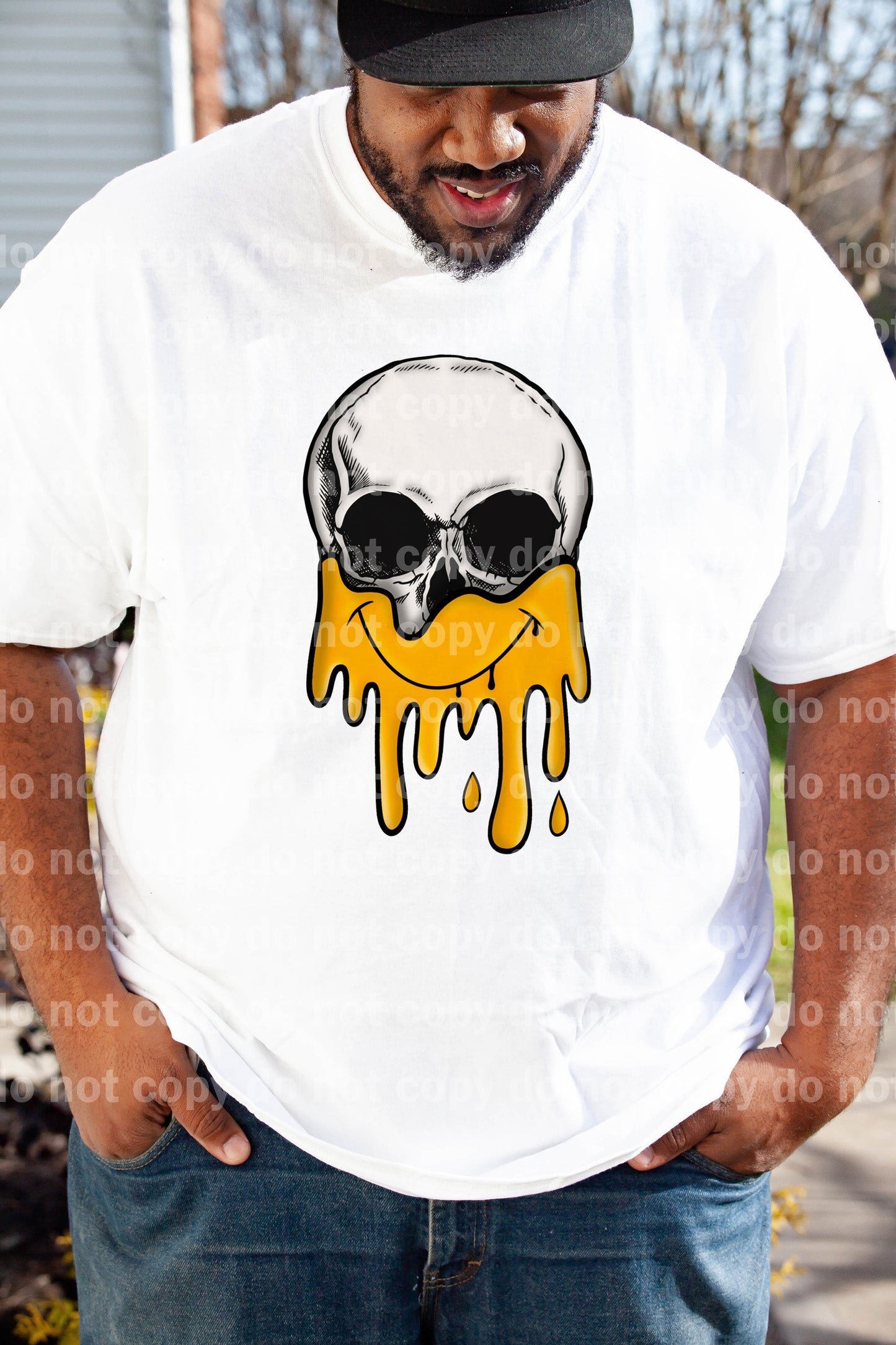 Drippy Skull Smiley Dream Print or Sublimation Print